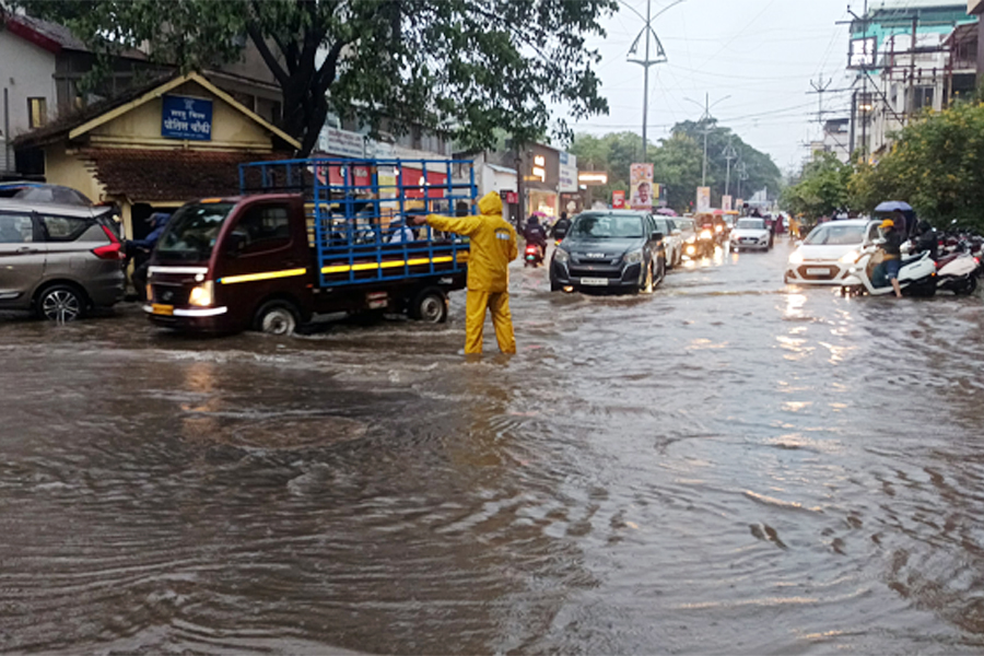 Heavy rain hit Kolhapur