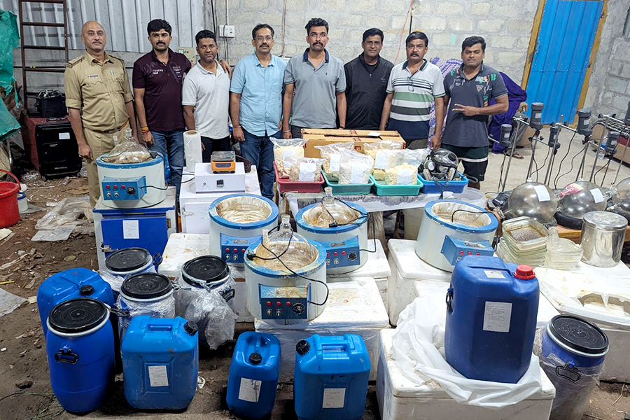 Drugs factory destroyed