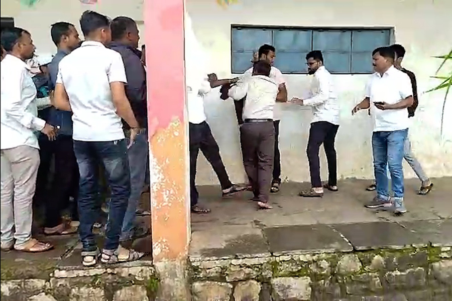 Teacher brutally beaten