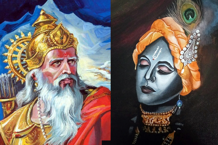 Krishna and Bhishma