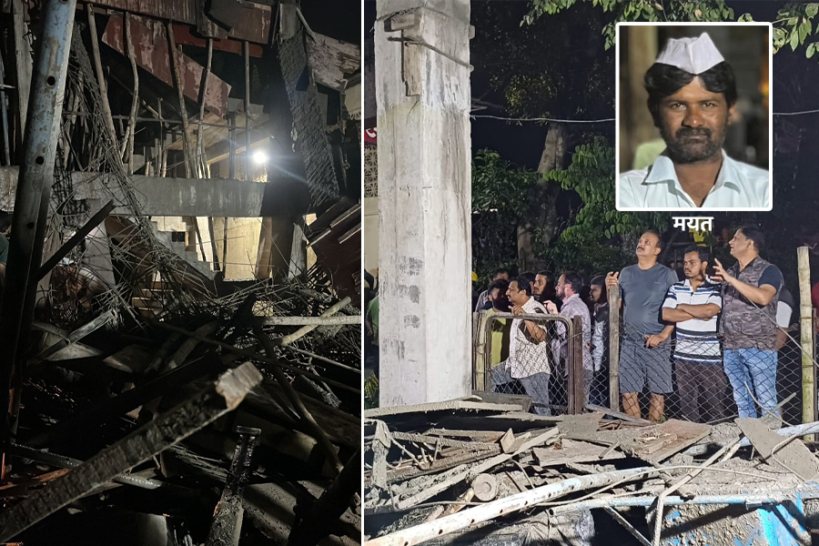 One killed in slab collapse