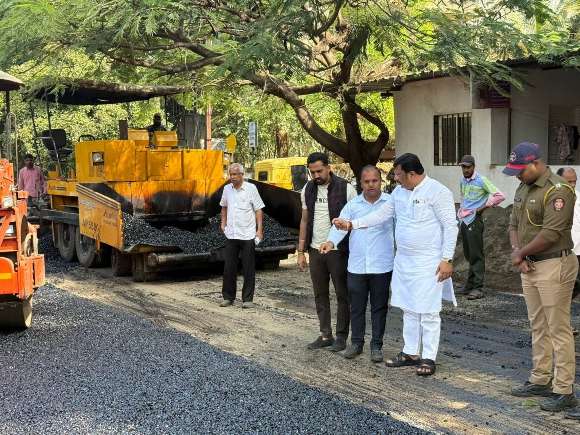 MLA Kshirsagar inspects roads
