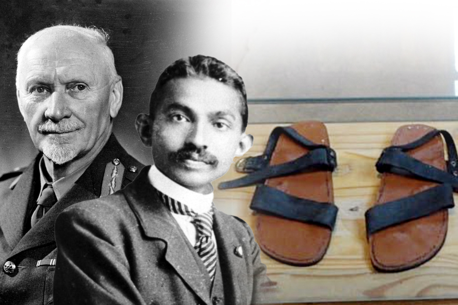 Smuts slippers gift from Gandhi