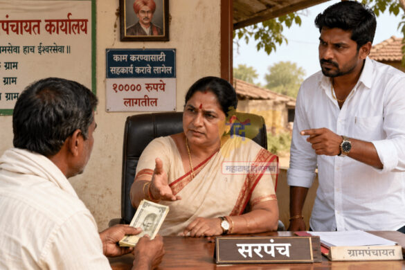 Sarpanch and his Son Demand Bribe of Ten Thousand
