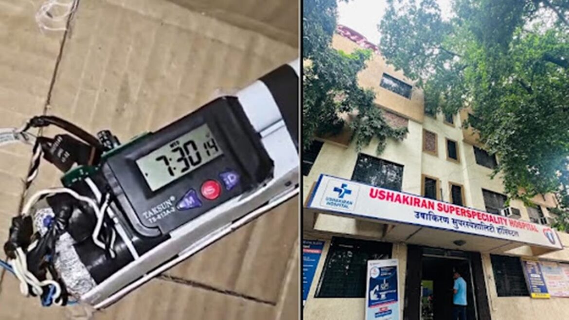 Bomb-like object equipped with a timer sparks alarm at a Pune hospital