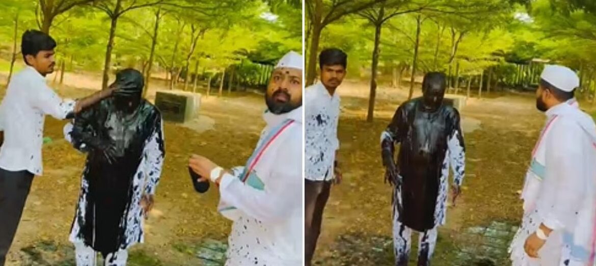 Ink thrown at NCP's Vikas Lavande