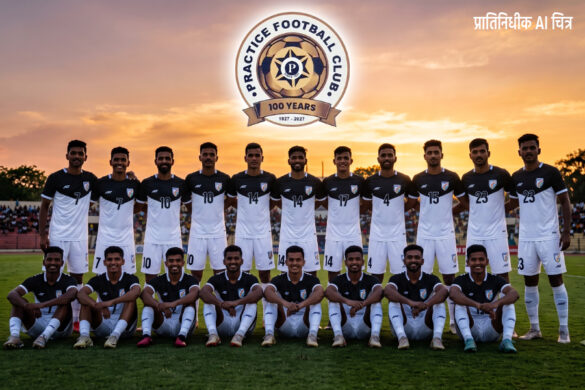 Felicitation of 200 players from Practice Football Club